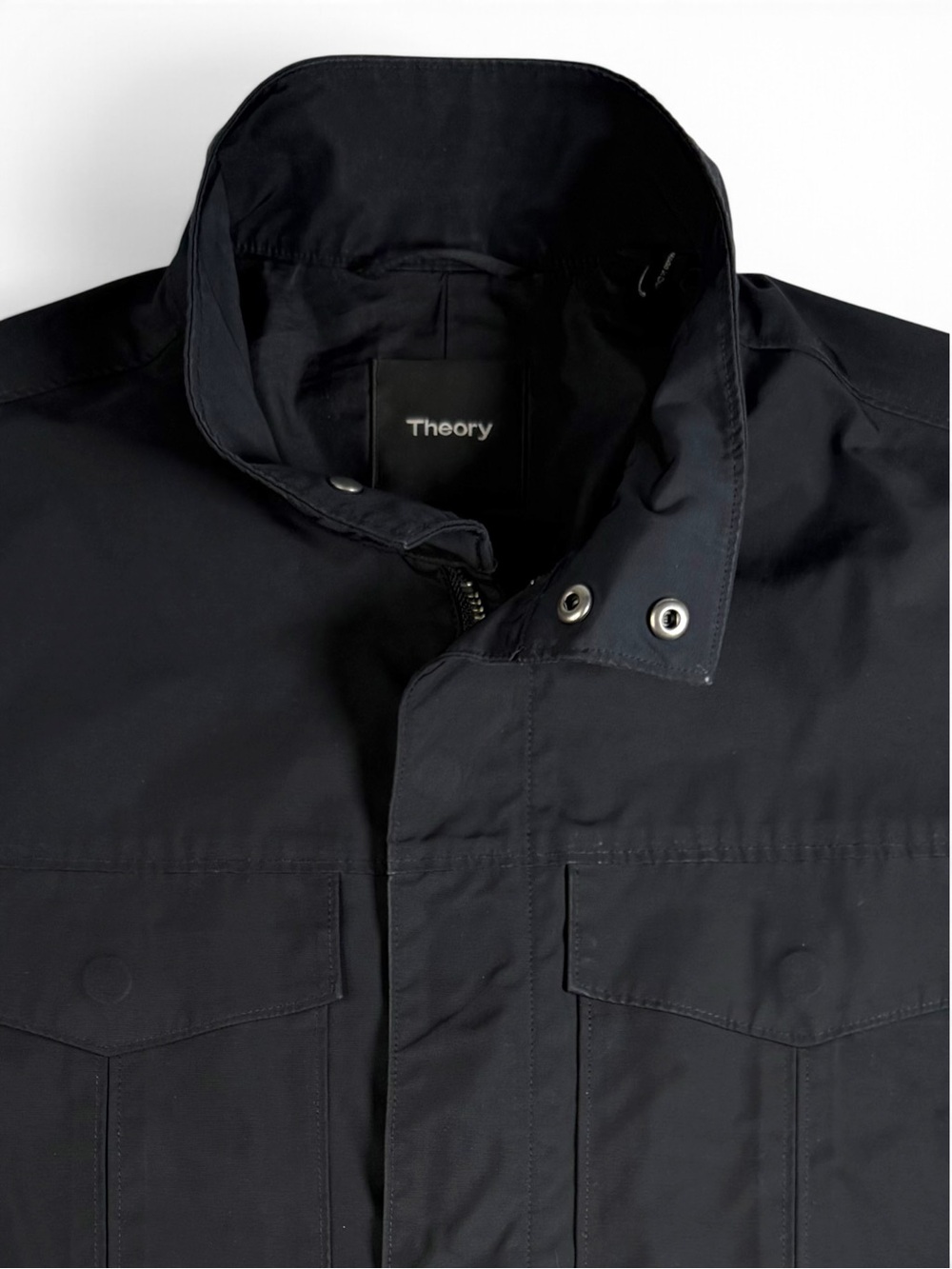 Theory Yost N Fuel Canvas Jacket Black/Ink Navy Men’s Medium